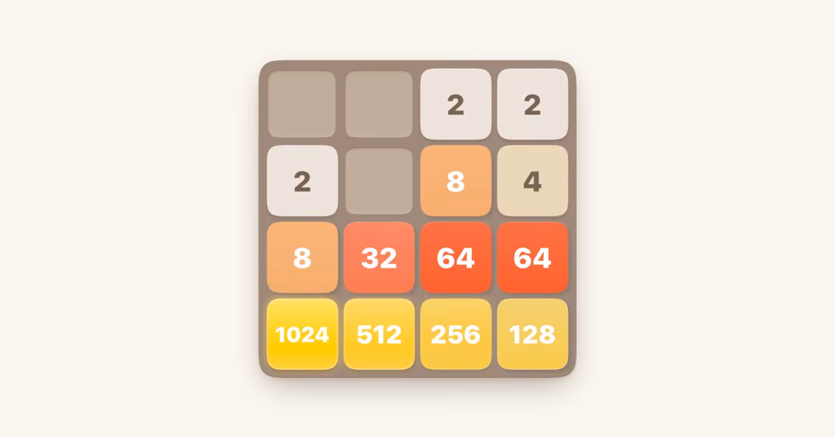 2048 screenshot