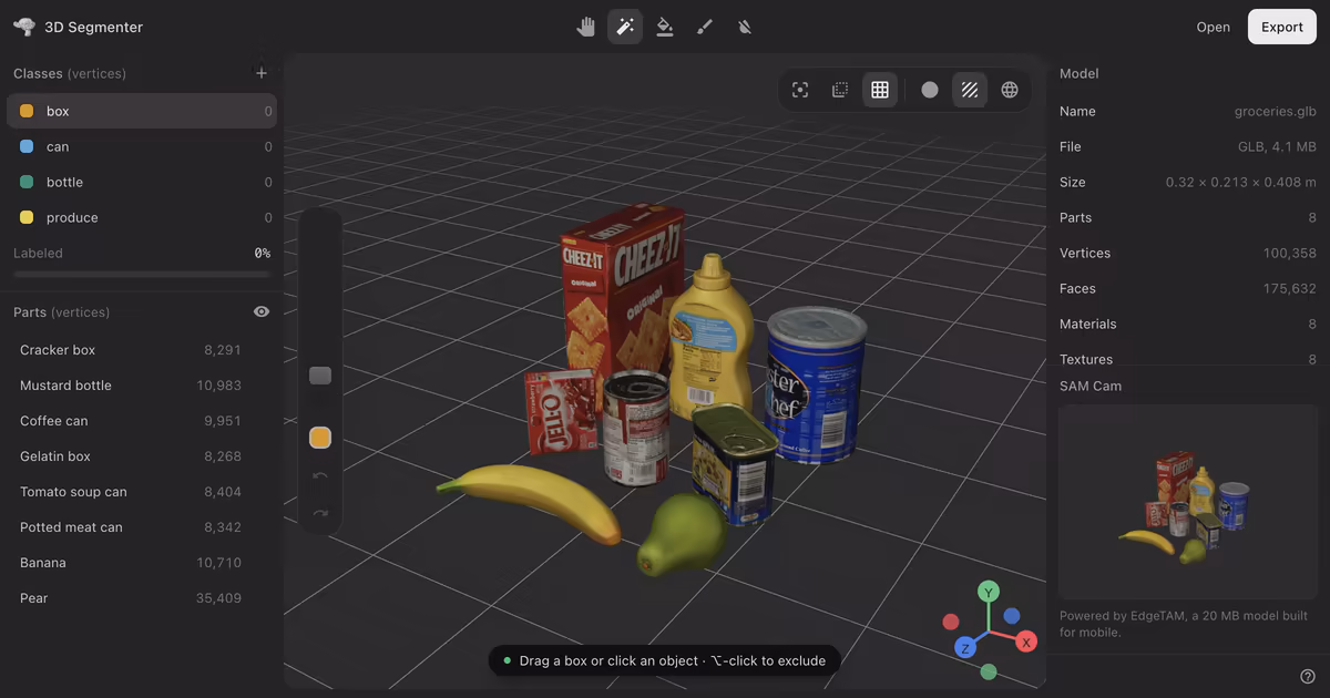 3D Segmenter — screenshot